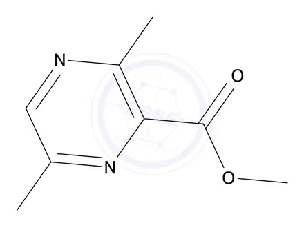 Chemical structure of methyl 3,6-dimethylpyrazine-2-carboxylate