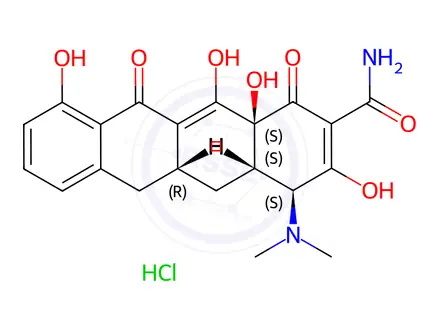Chemical structure of Minocycline EP Impurity B(Hydrochloride)