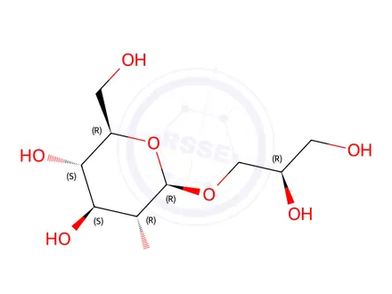 Chemical structure of (2R)-2,3-Dihydropropyl beta-D-glucopyranoside