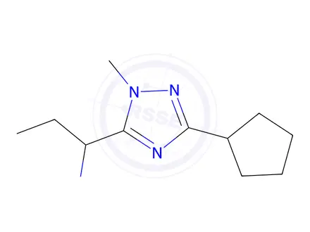 Chemical structure of 1-(3-Cyclopentyl-1-methyl-1h-1,2,4-triazol-5-yl)-N-methylpropan-1-amine
