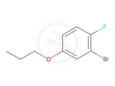 Chemical structure of Benzene, 2-bromo-1-fluoro-4-propoxy-