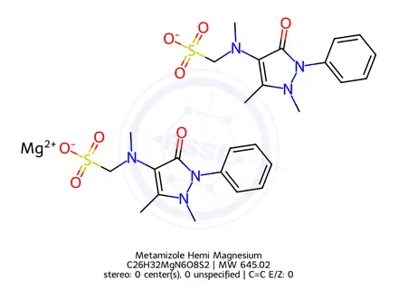 Chemical structure of Metamizole Hemi Magnesium