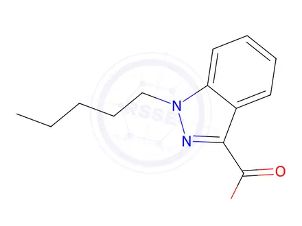 Chemical structure of 1-Pentyl-1H-indazole-3-carboxylic Acid