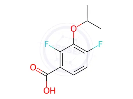 Chemical structure of 2,4-Difluoro-3-(1-methylethoxy)benzoic acid