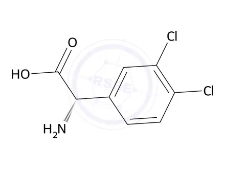 Chemical structure of (S)-2-Amino-2-(3,4-dichlorophenyl)acetic acid