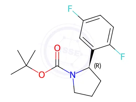 Chemical structure of Tert-butyl (R)-2-(2,5-difluorophenyl)pyrrolidine-1-carboxylate