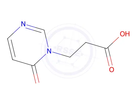 Chemical structure of 3-(6-oxo-1,6-dihydropyrimidin-1-yl)propanoic acid