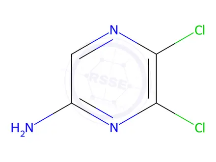 Chemical structure of 5,6-Dichloropyrazin-2-amine (BSC)