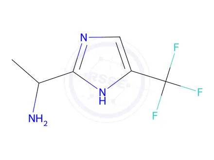 Chemical structure of 1-(5-(Trifluoromethyl)-1h-imidazol-2-yl)ethan-1-amine