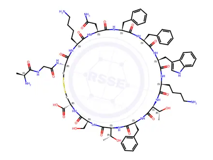 Chemical structure of Somatostatin