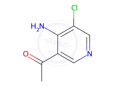Chemical structure of 1-(4-Amino-5-chloropyridin-3-yl)ethan-1-one