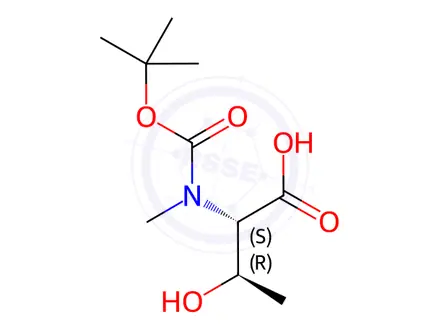 Chemical structure of BOC-N-Me-THR-OH