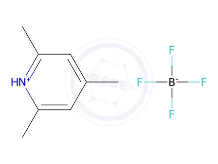 Chemical structure of Pyridine, 2,4,6-trimethyl-, tetrafluoroborate(1-) (1:1)