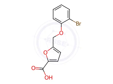 Chemical structure of 5-[(2-Bromophenoxy)methyl]-2-furoic acid