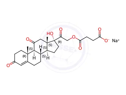 Chemical structure of Cortisone Sodium Succinate