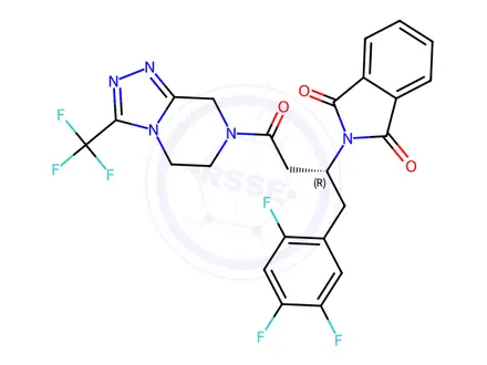 Chemical structure of Sitagliptin Phosphate Impurity 322