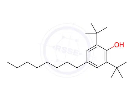 Chemical structure of 2,6-di-tert-butyl-4-octylphenol