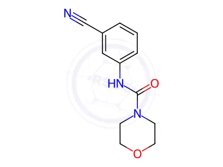 Chemical structure of N-(3-Cyanophenyl)morpholine-4-carboxamide