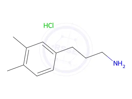 Chemical structure of 3-(3,4-dimethylphenyl)propan-1-amine hydrochloride
