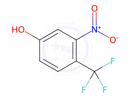 Chemical structure of 3-Nitro-4-(trifluoromethyl)phenol