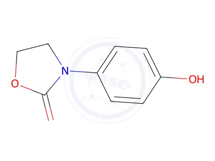 Chemical structure of 3-(4-Hydroxyphenyl)-1,3-oxazolidin-2-one