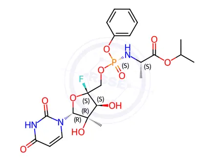 Chemical structure of Adafosbuvir