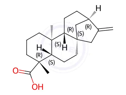 Chemical structure of Kaurenoic acid