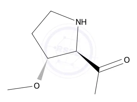 Chemical structure of (2R,3R)-3-methoxypyrrolidine-2-carboxylic acid