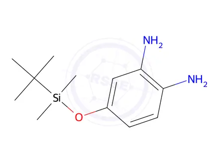 Chemical structure of 4-((tert-Butyldimethylsilyl)oxy)benzene-1,2-diamine