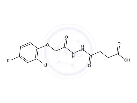 Chemical structure of 4-(2-(2-(2,4-Dichlorophenoxy)acetyl)hydrazinyl)-4-oxobutanoic acid
