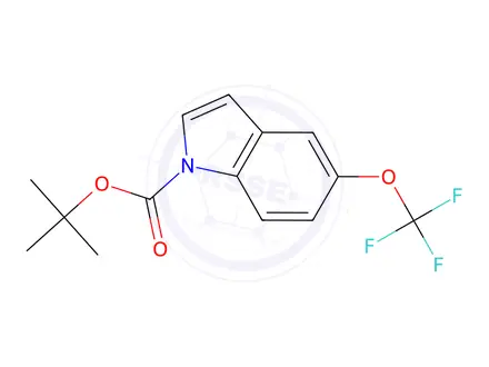 Chemical structure of 1-Boc-5-trifluoromethoxyindole