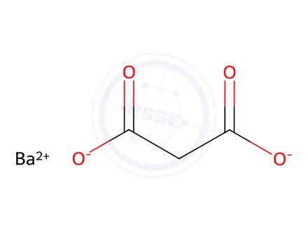 Chemical structure of malonic acid, barium salt