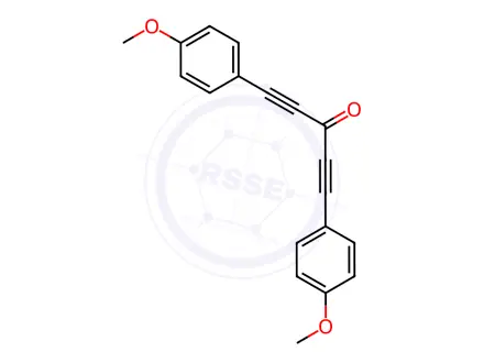 Chemical structure of 1,5-Bis(4-methoxyphenyl)-1,4-pentadiyn-3-one