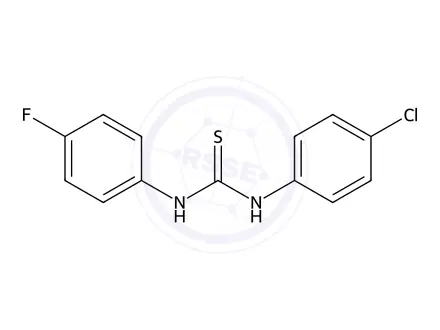 Chemical structure of 1-(4-Chlorophenyl)-3-(4-fluorophenyl)thiourea