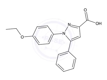 Chemical structure of 1-(4-Ethoxyphenyl)-5-phenyl-1H-pyrazole-3-carboxylic acid