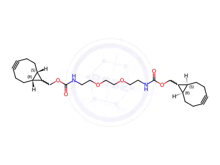 Chemical structure of bis-PEG2-endo-BCN