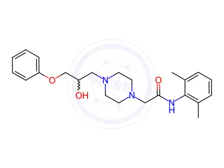 Chemical structure of Desmethoxy Ranolazine