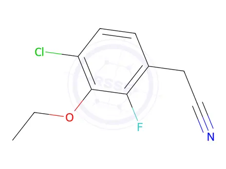 Chemical structure of 4-Chloro-3-ethoxy-2-fluorophenylacetonitrile