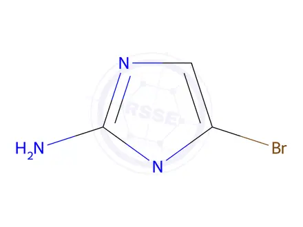 Chemical structure of 5-bromo-1-methyl-1H-imidazol-2-amine