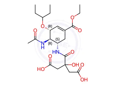 Chemical structure of Oseltamivir Impurity 340