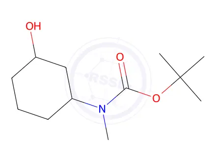 Chemical structure of tert-Butyl (3-hydroxycyclohexyl)(methyl)carbamate