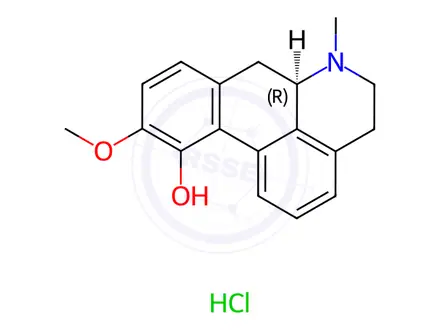Chemical structure of Apocodeine HCL