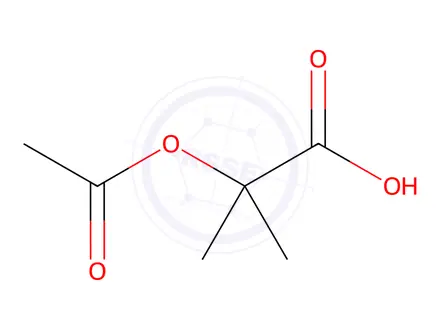 Chemical structure of 2-Acetoxy-2-Methylpropanoic Acid