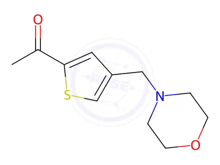 Chemical structure of 1-[4-(Morpholin-4-ylmethyl)-2-thienyl]ethanone