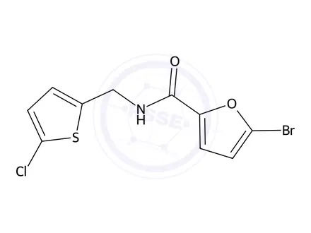 Chemical structure of 5-Bromo-N-((5-chlorothiophen-2-yl)methyl)furan-2-carboxamide