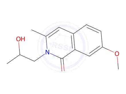 Chemical structure of 2-(2-Hydroxypropyl)-7-methoxy-3-methylisoquinolin-1(2H)-one