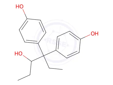 Chemical structure of 4,4-Bis(p-hydroxyphenyl)-3-hexanol