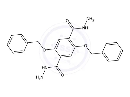 Chemical structure of 2,5-Bis(benzyloxy)terephthalohydrazide
