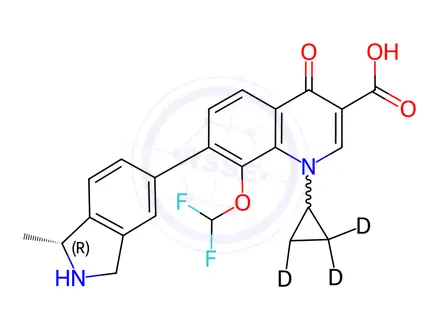 Chemical structure of Garenoxacin-d4