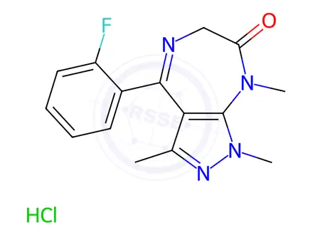 Chemical structure of Zolazepam Hydrochloride